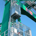 Industriële lift uitgevoerd met hoge etagedeuren - De Jong's Liften